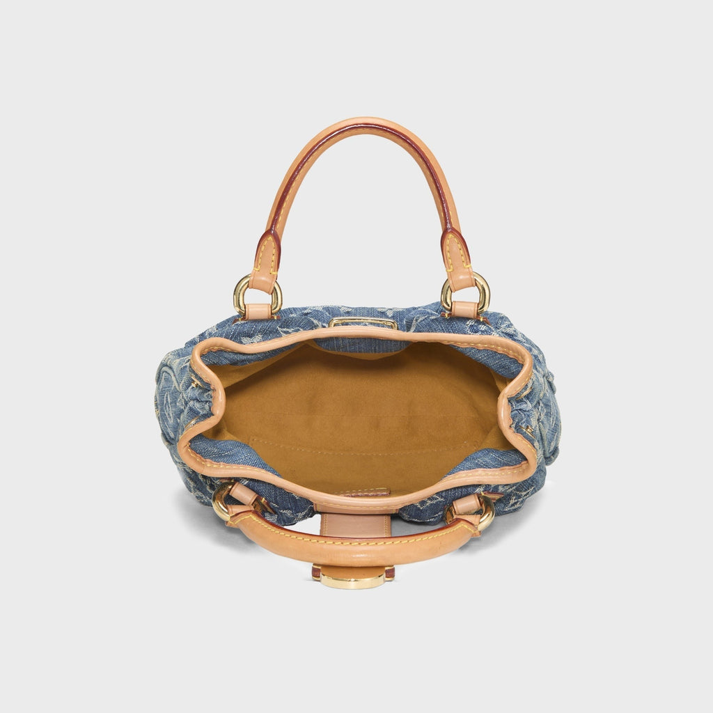 WGACA Louis Vuitton Monogram Denim Pleaty Bag - Blue