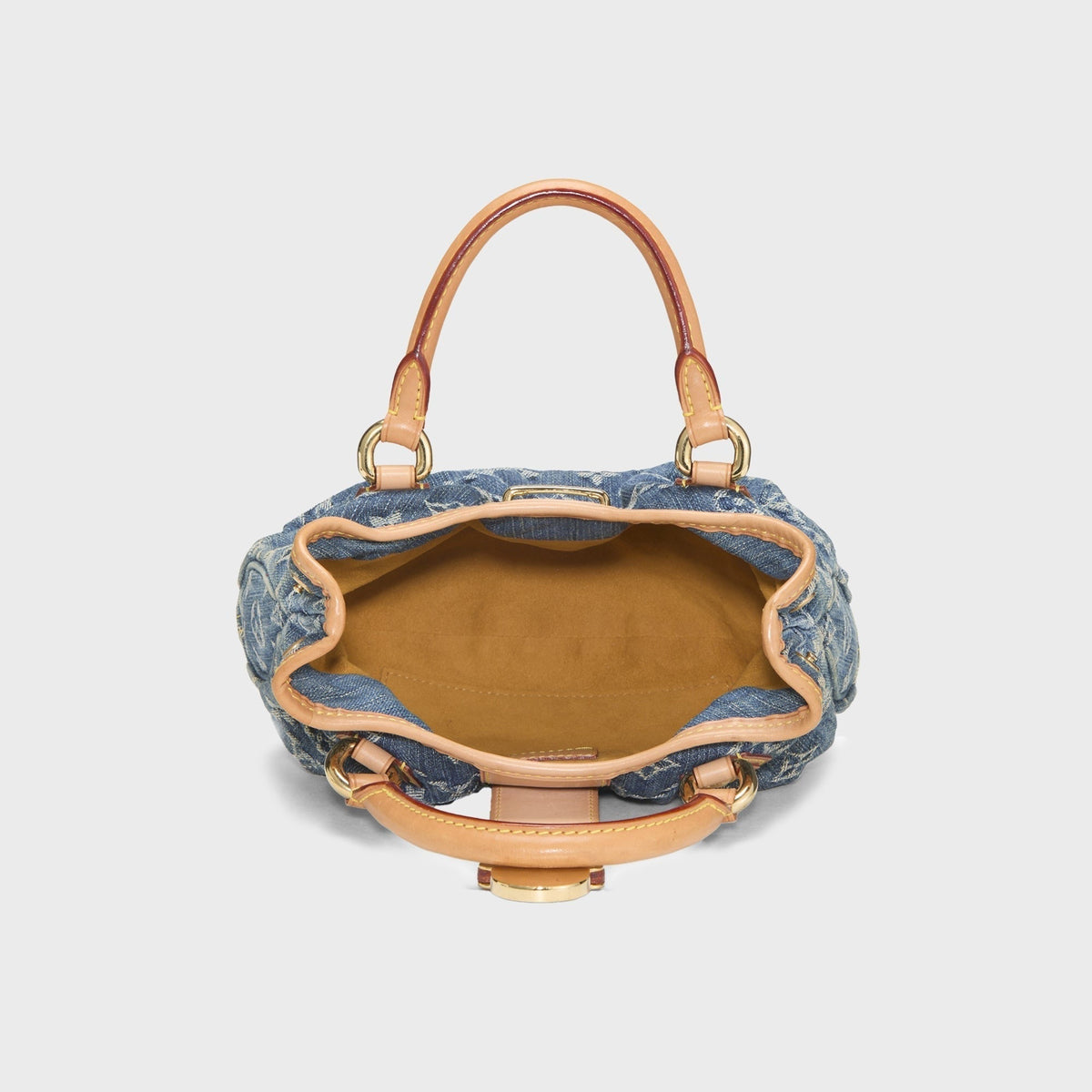 WGACA Louis Vuitton Monogram Denim Pleaty Bag - Blue