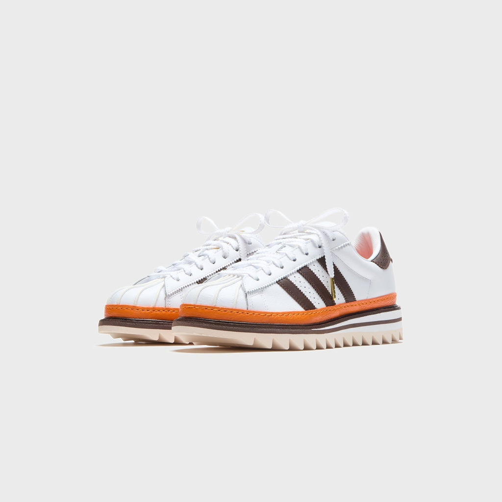 adidas x CLOT Superstar - Cloud White / Coffee / Unity Orange
