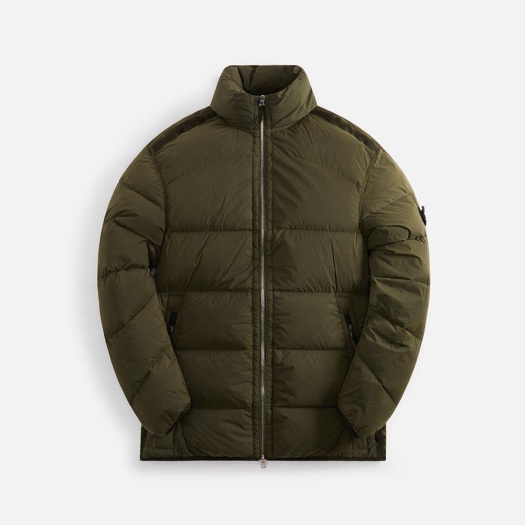 Stone Island Real Down Jacket - Olive
