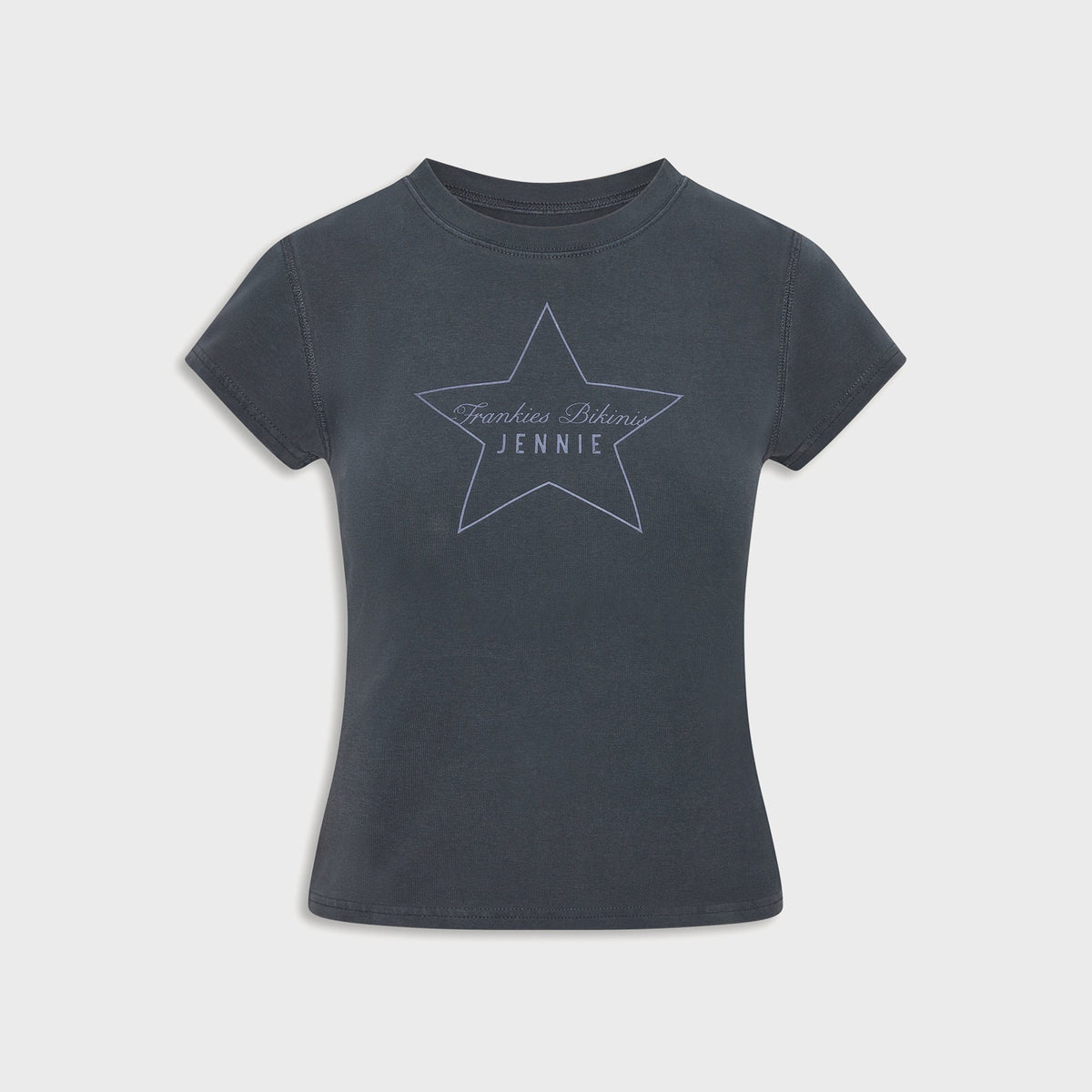 Frankies Bikinis x Jennie Eva Cotton Ribbed Tee - Comet