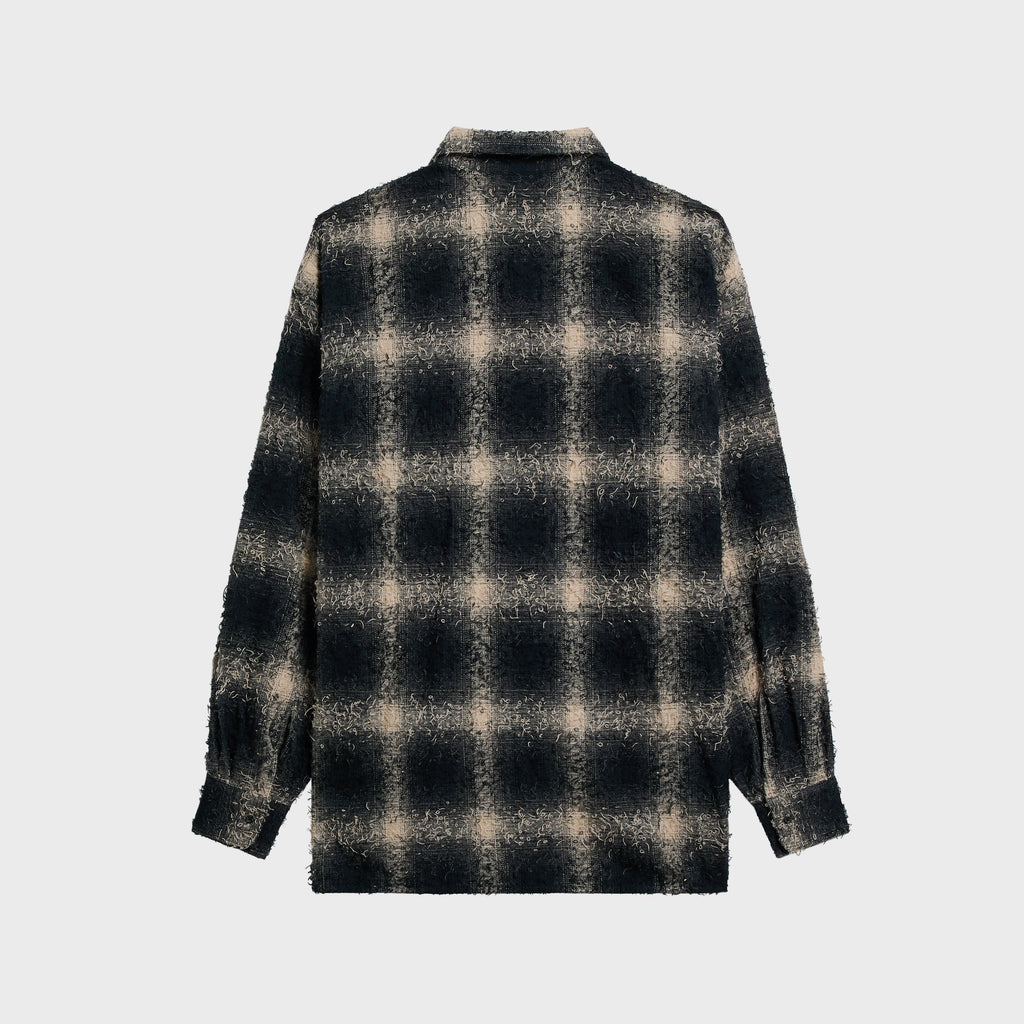 KOZABURO Boxy Fit Flap Pocket Shirt - Black