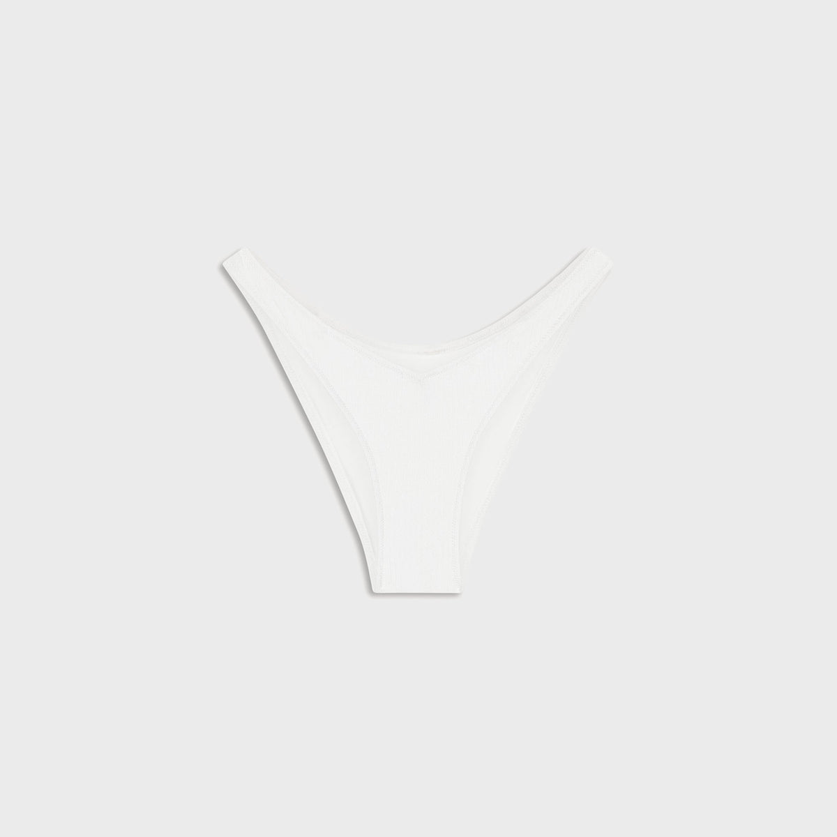 Frankies Bikinis x Paige Lorenze Harper Ribbed Cheeky Bikini Bottom - Marry Me