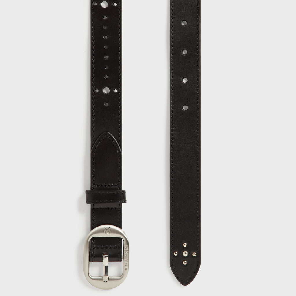 Kith Studded Leather Belt - Black