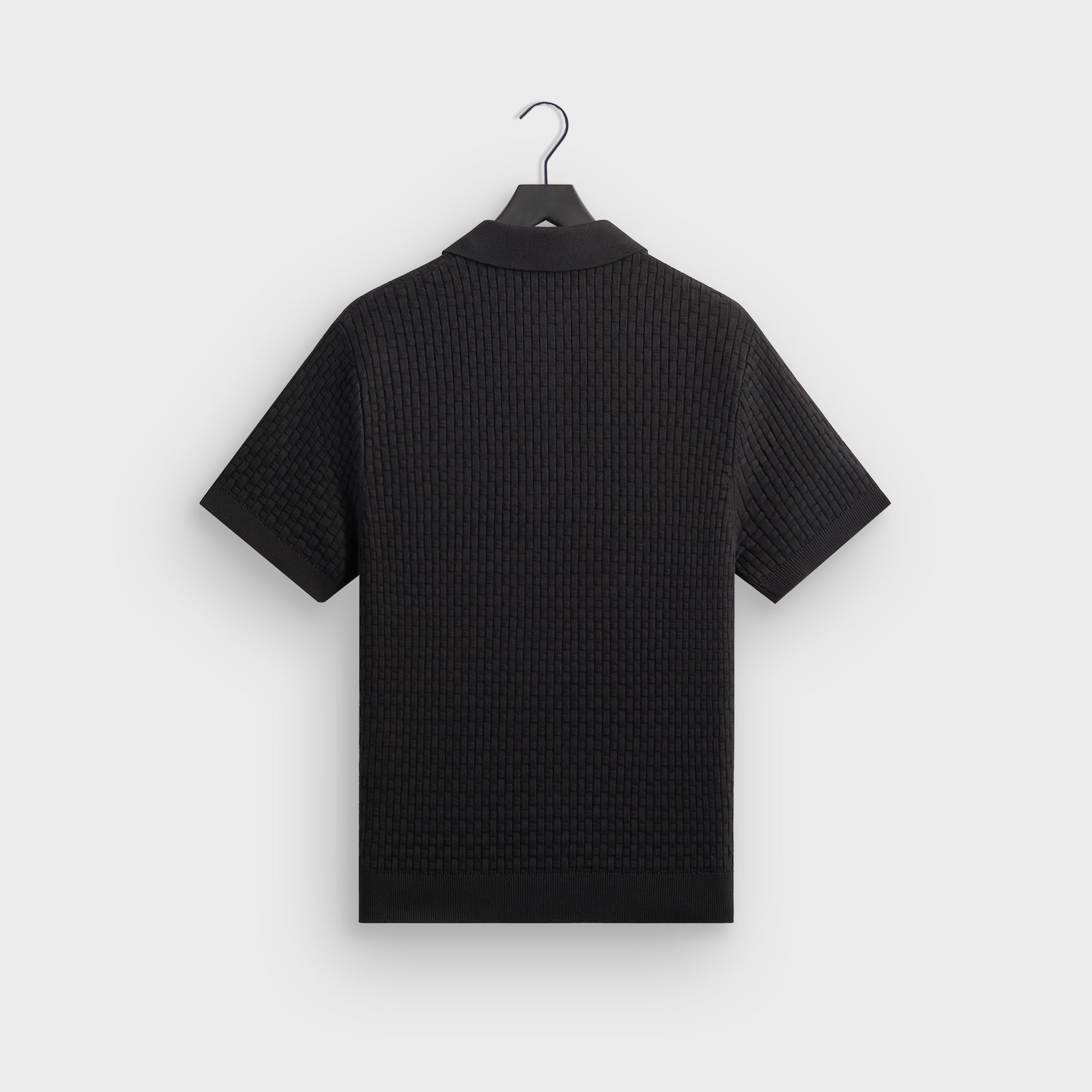 Kith Basket Weave Tilden Polo - Black