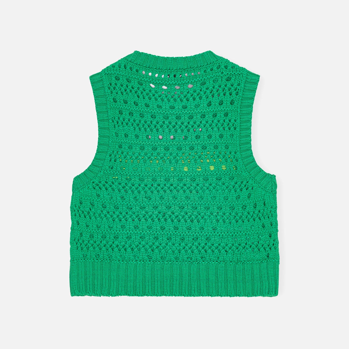 Ganni Cotton Rope Short Vest - Juniper