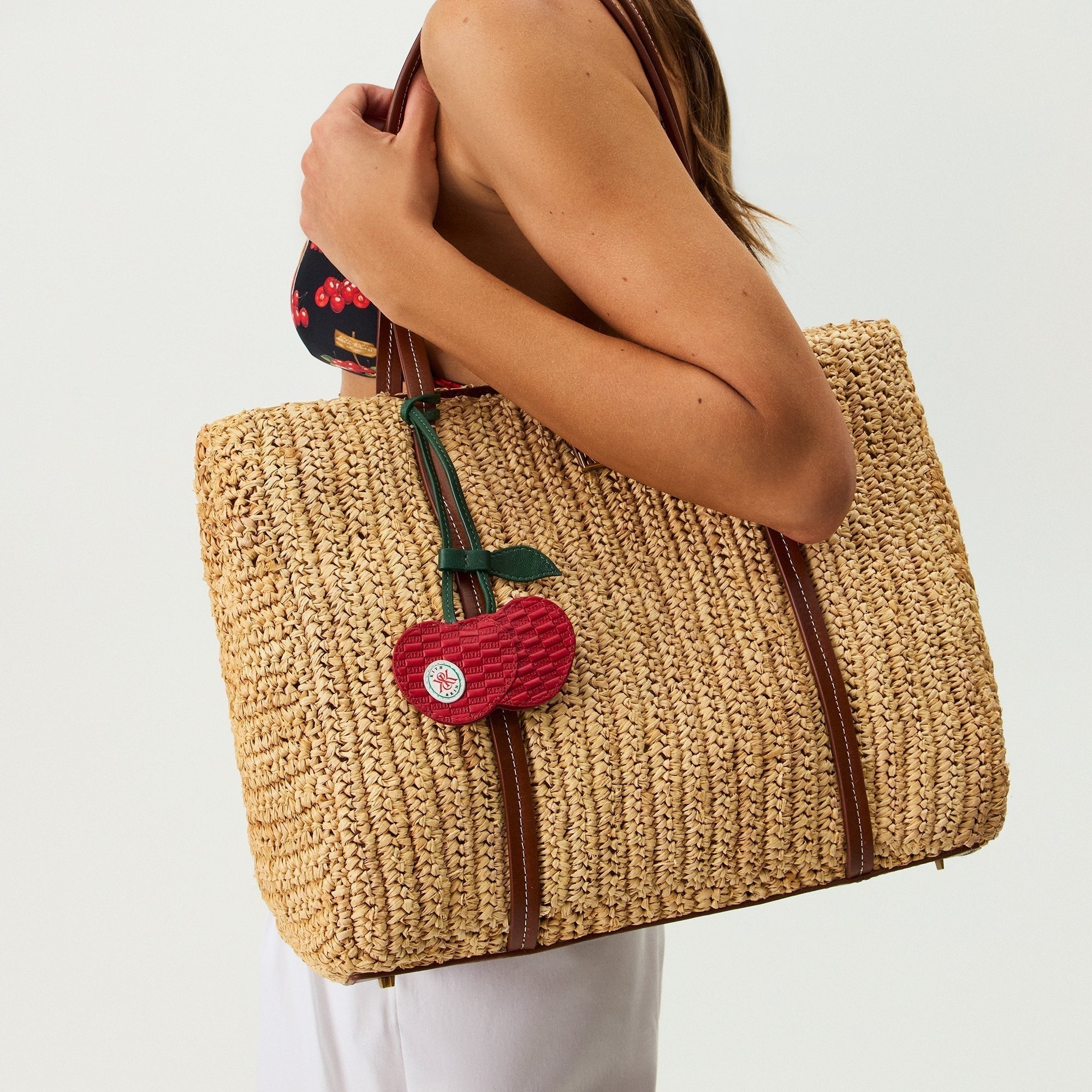 Kith Women Monogram Leather Cherry Bag Charm - Dalle