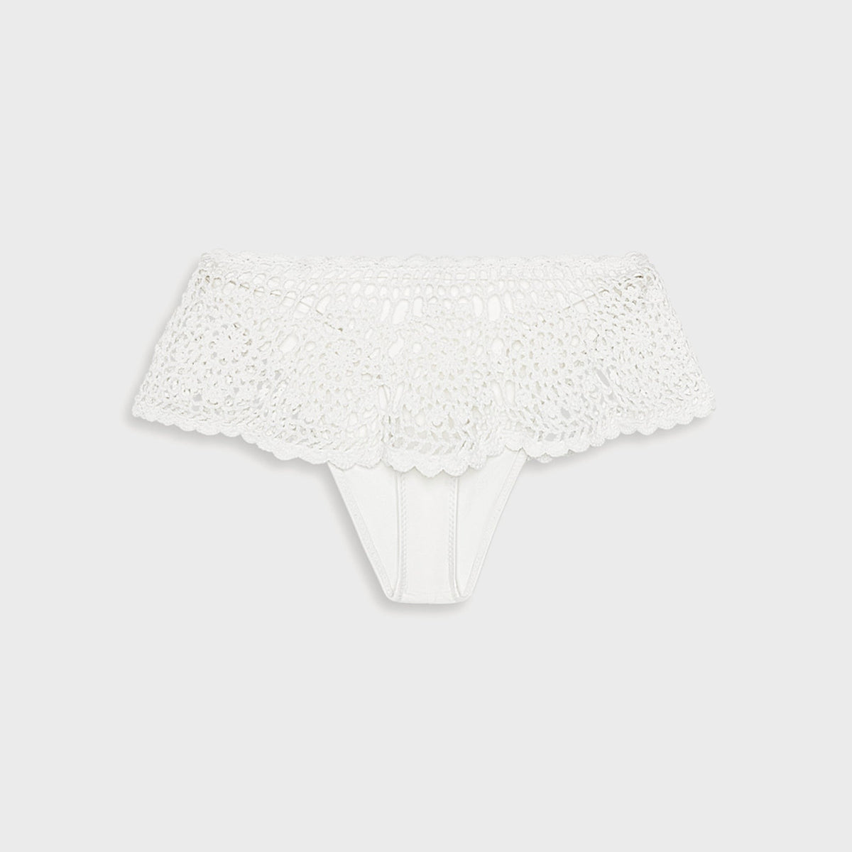 Frankies Bikinis x Paige Lorenze Shelly Crochet Swim Skirt - Marry Me