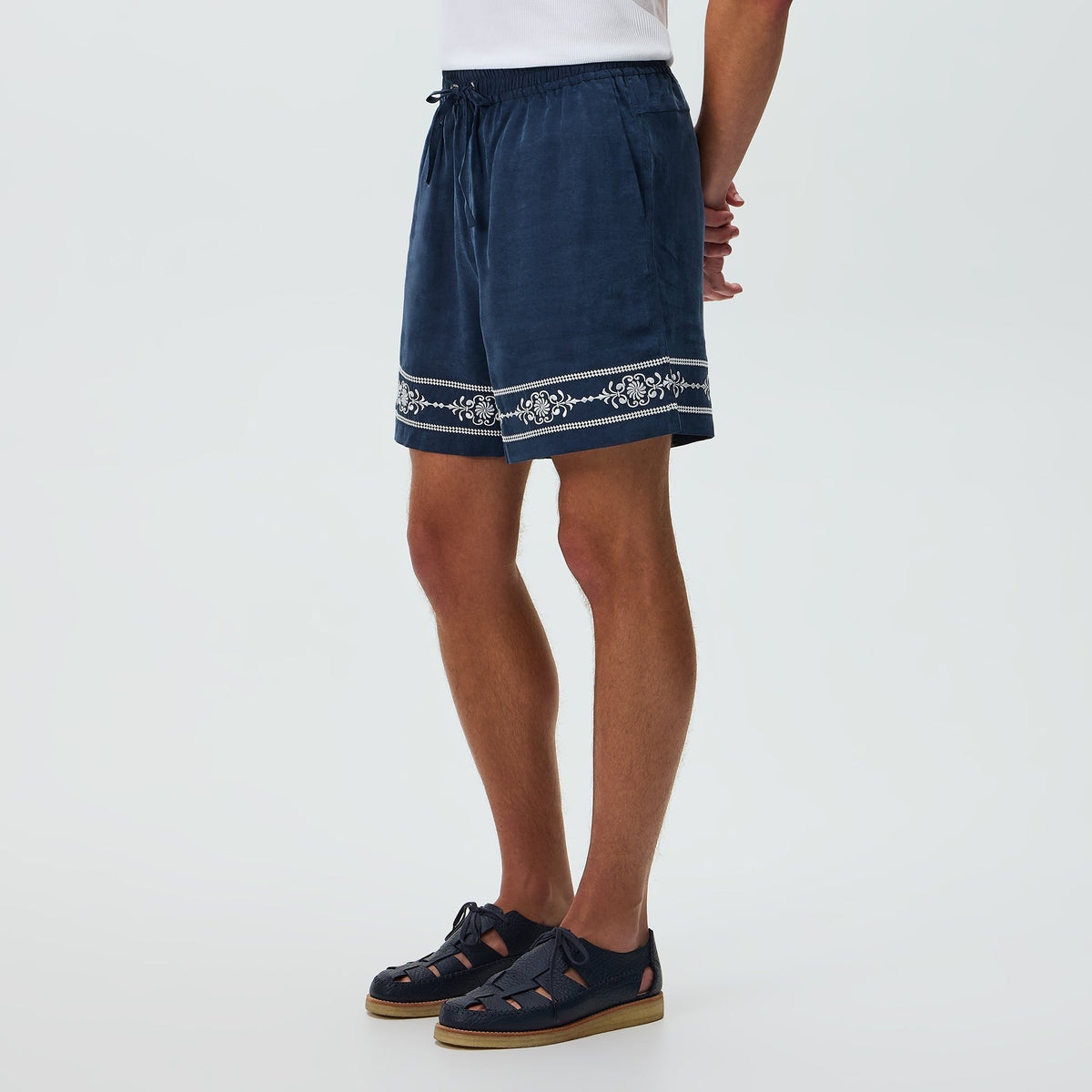 Kith Cupro Linen Cedar Short - Nocturnal