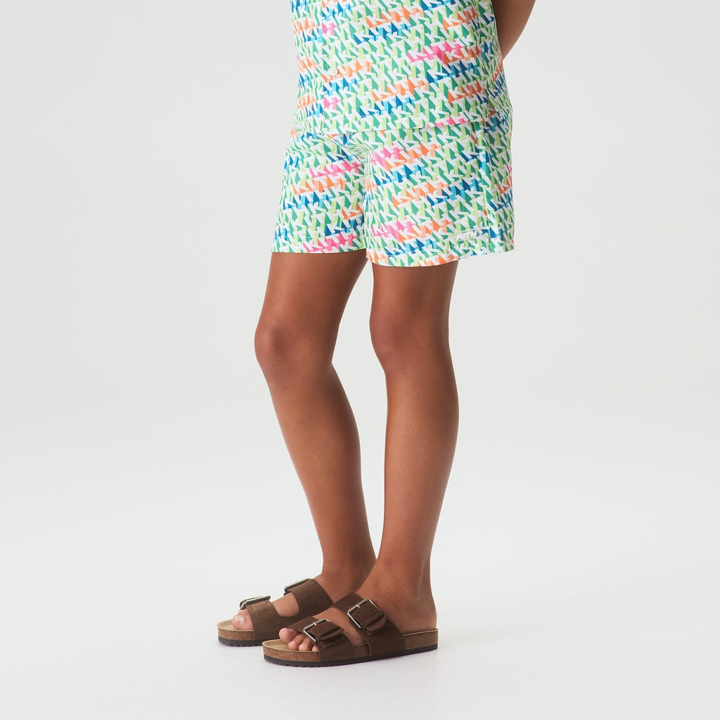Kith Kids 3D Monogram Kai Swim Trunk - Peridot