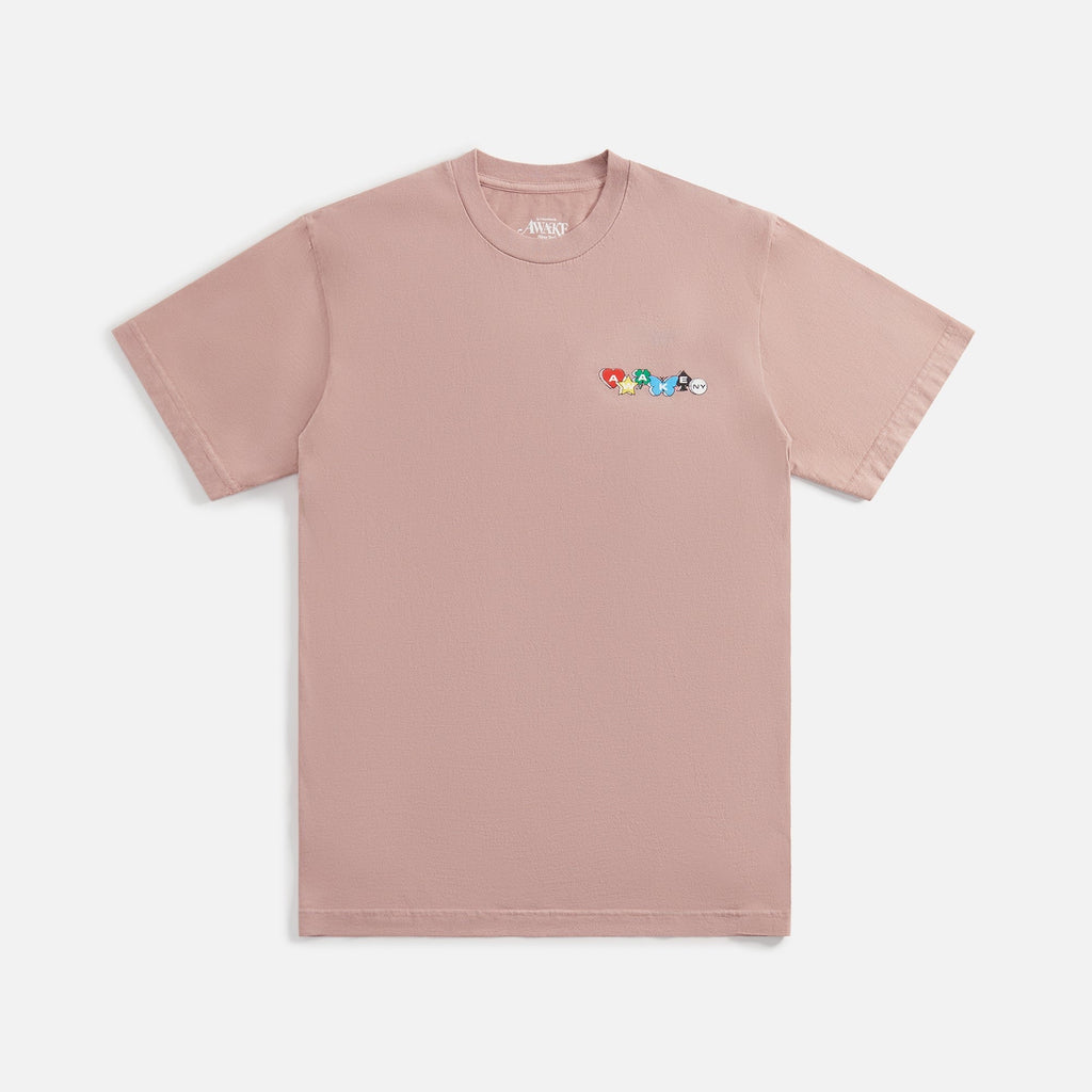 Awake NY Printed Charm Logo Tee - Brown