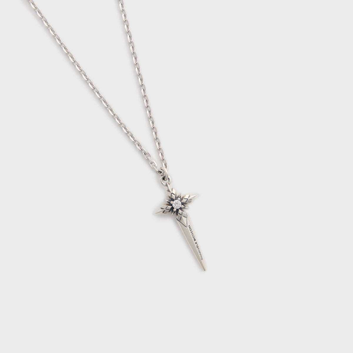 Emanuele Bicocchi Star Wind Dagger Necklace - Silver