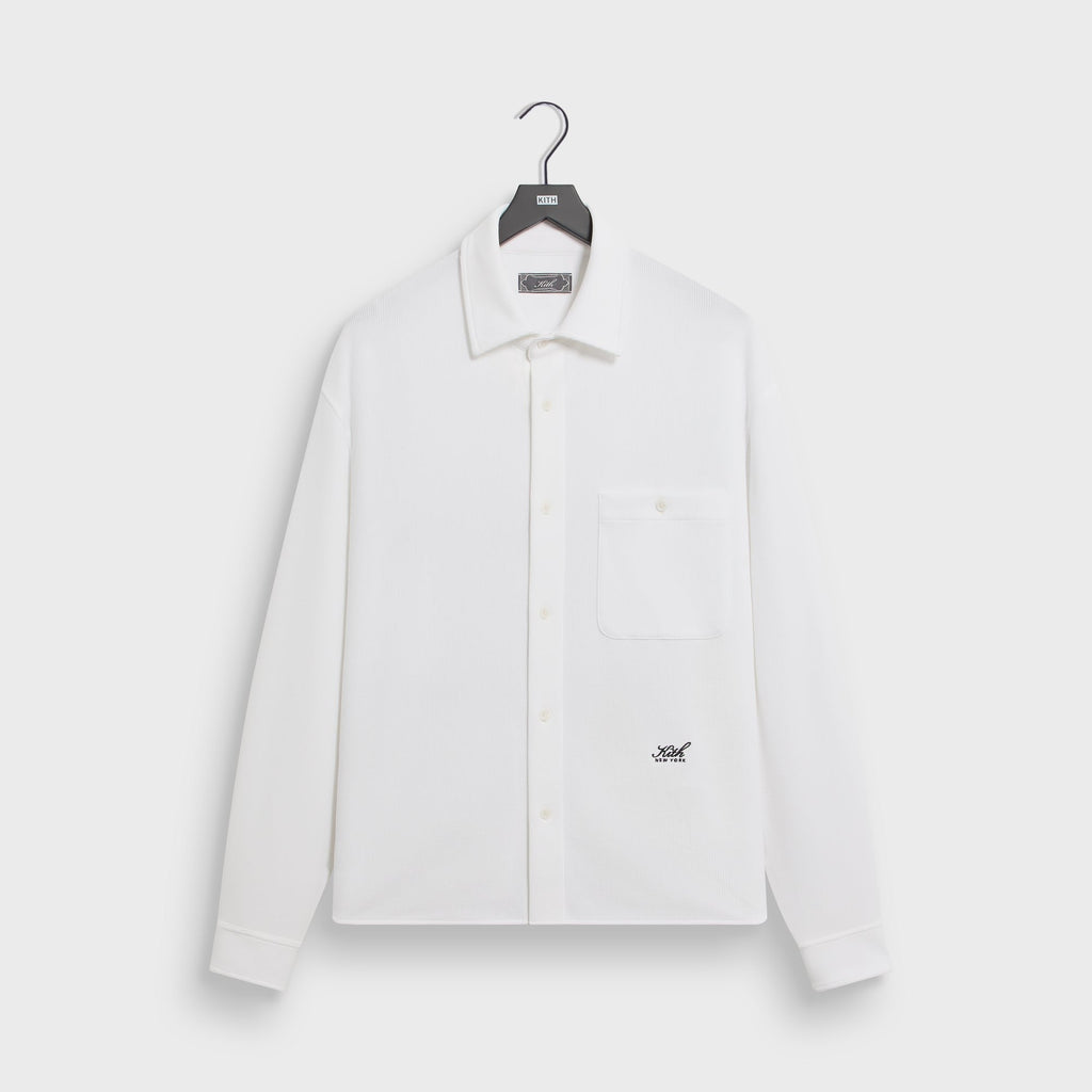 Kith Micro Waffle Tomas Shirt - White