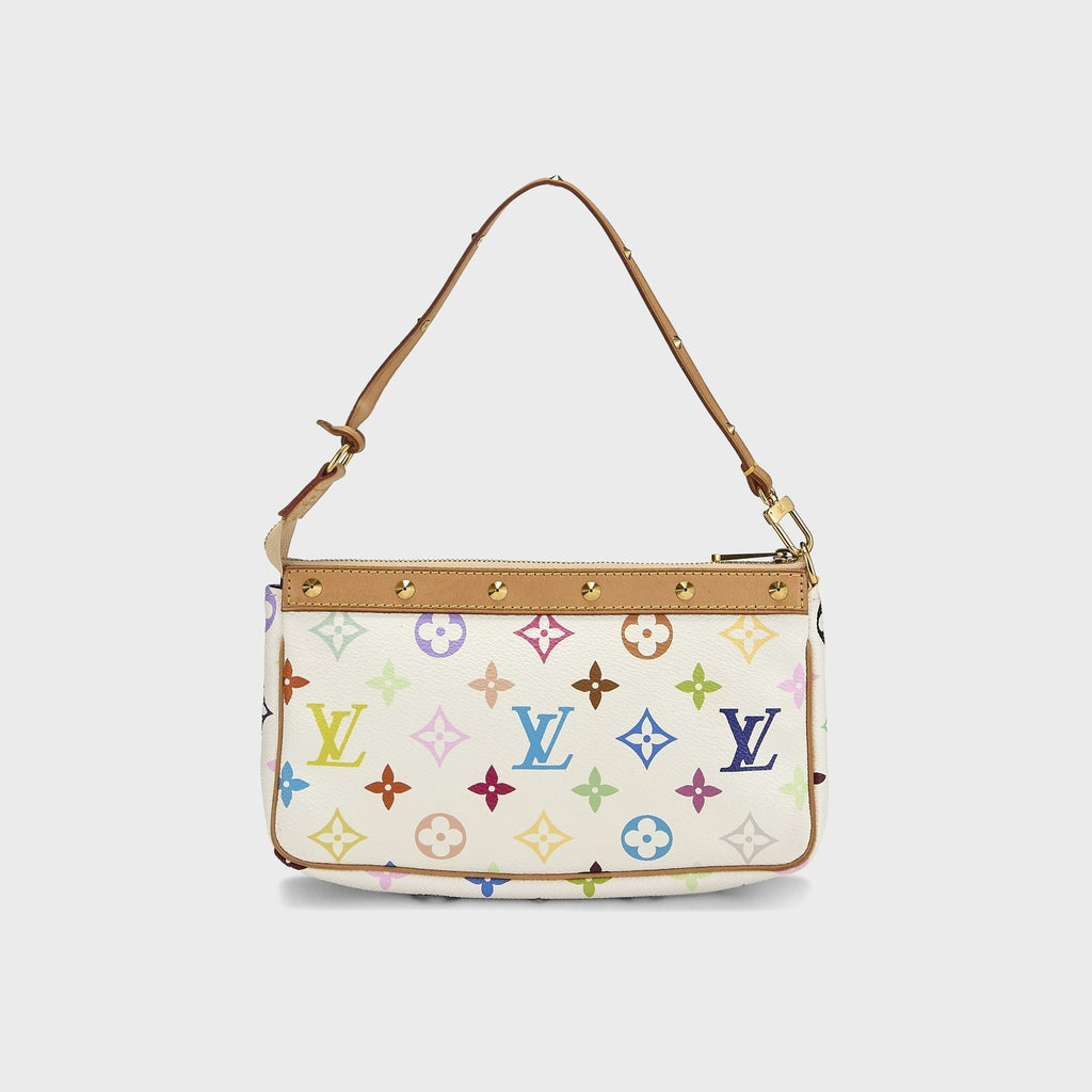 WGACA Louis Vuitton x Takashi Murakami Pochette Accessoires V2 Bag - White / Multi