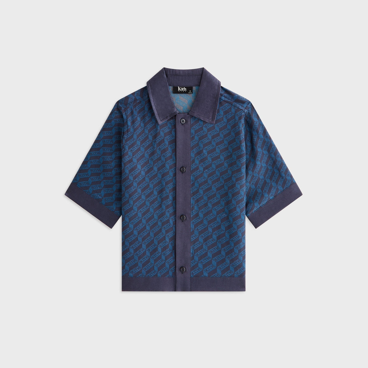 Kith Kids Monogram Bennet Camp Shirt - Nocturnal