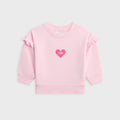 Kith Baby Heart Logo Nelson Crewneck Sweatshirt - Bloom