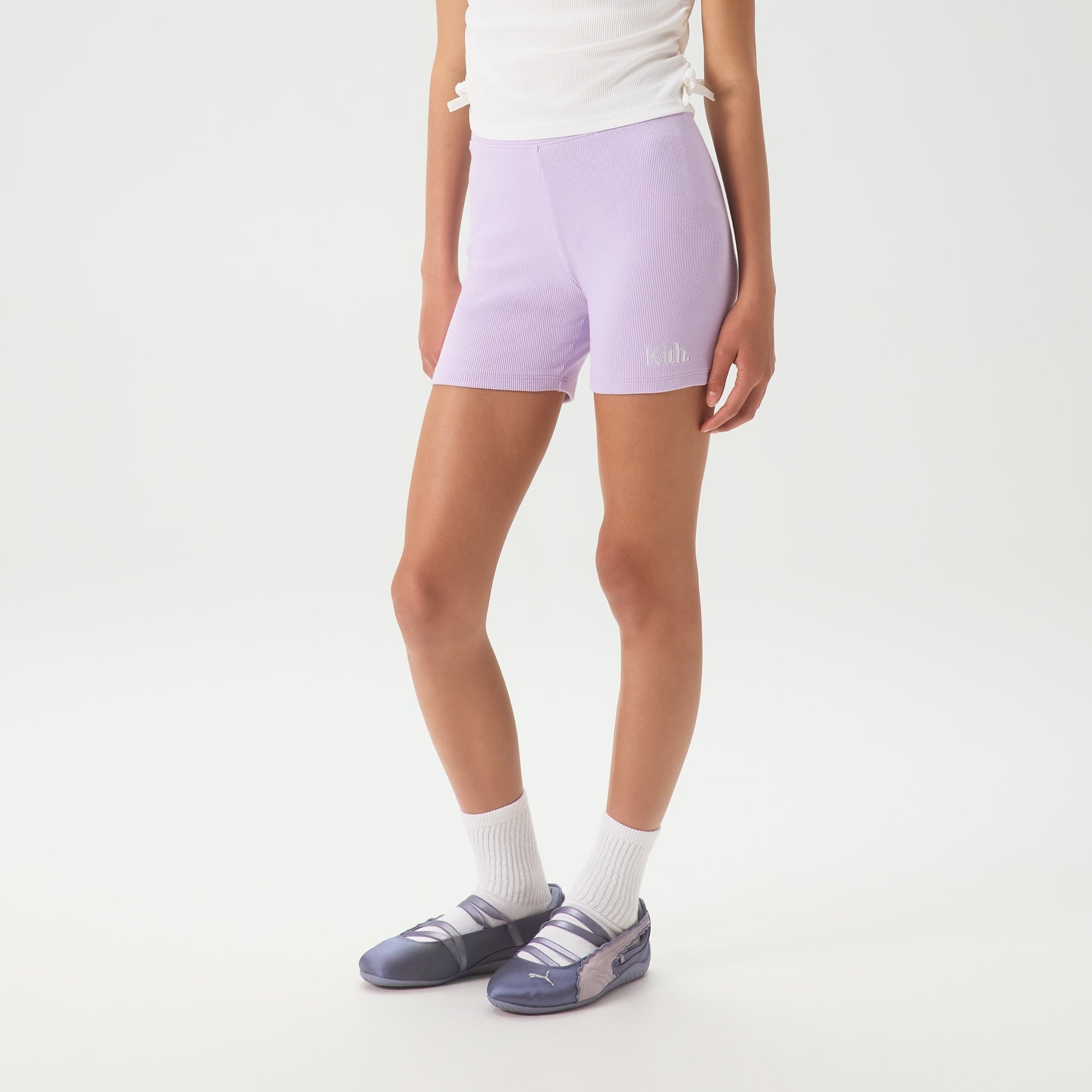 Kith Kids Biker Rib Short - Verbena