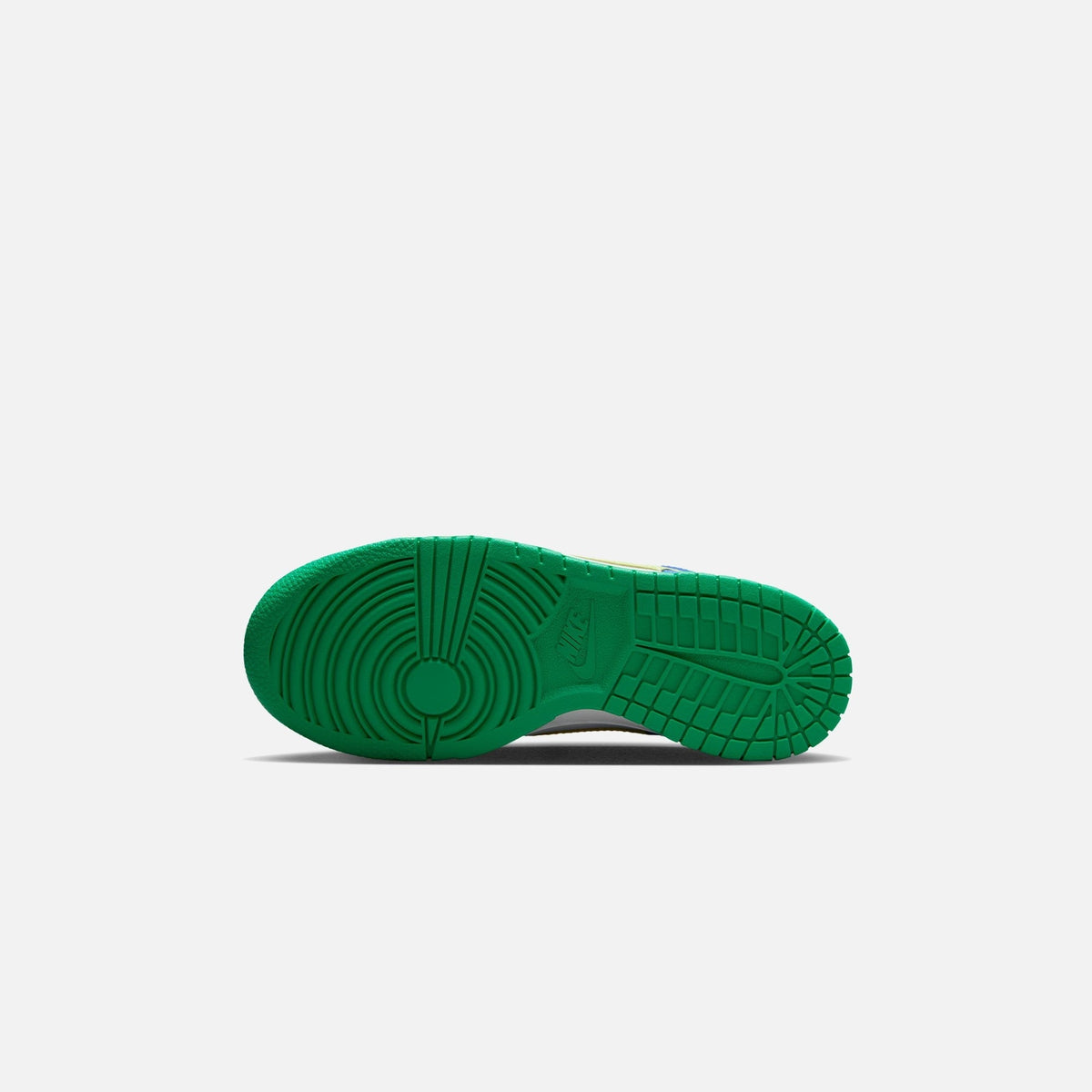 Nike Grade School Dunk Low - White / Light Lemon Twist / Stadium Green