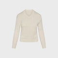 Frankies Bikinis Prince Cable Knit Sweater - Honeymoon