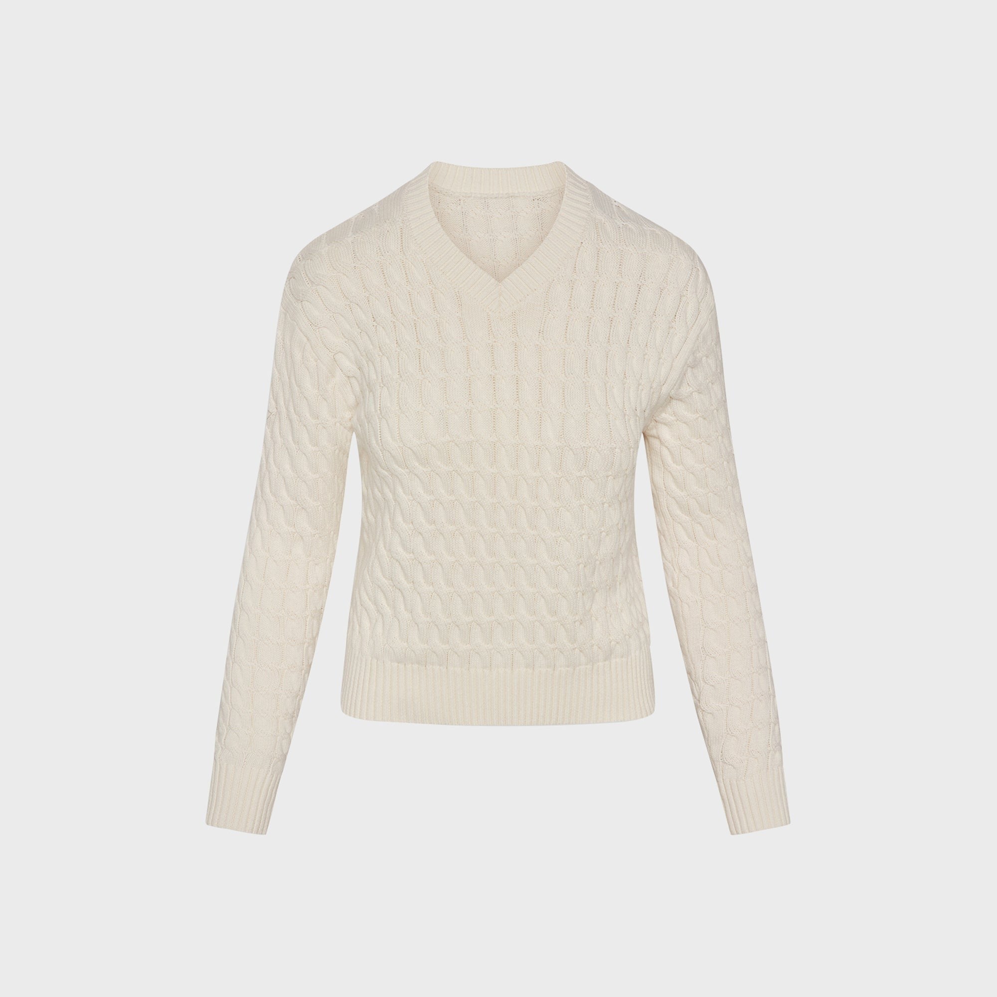 Frankies Bikinis Prince Cable Knit Sweater - Honeymoon