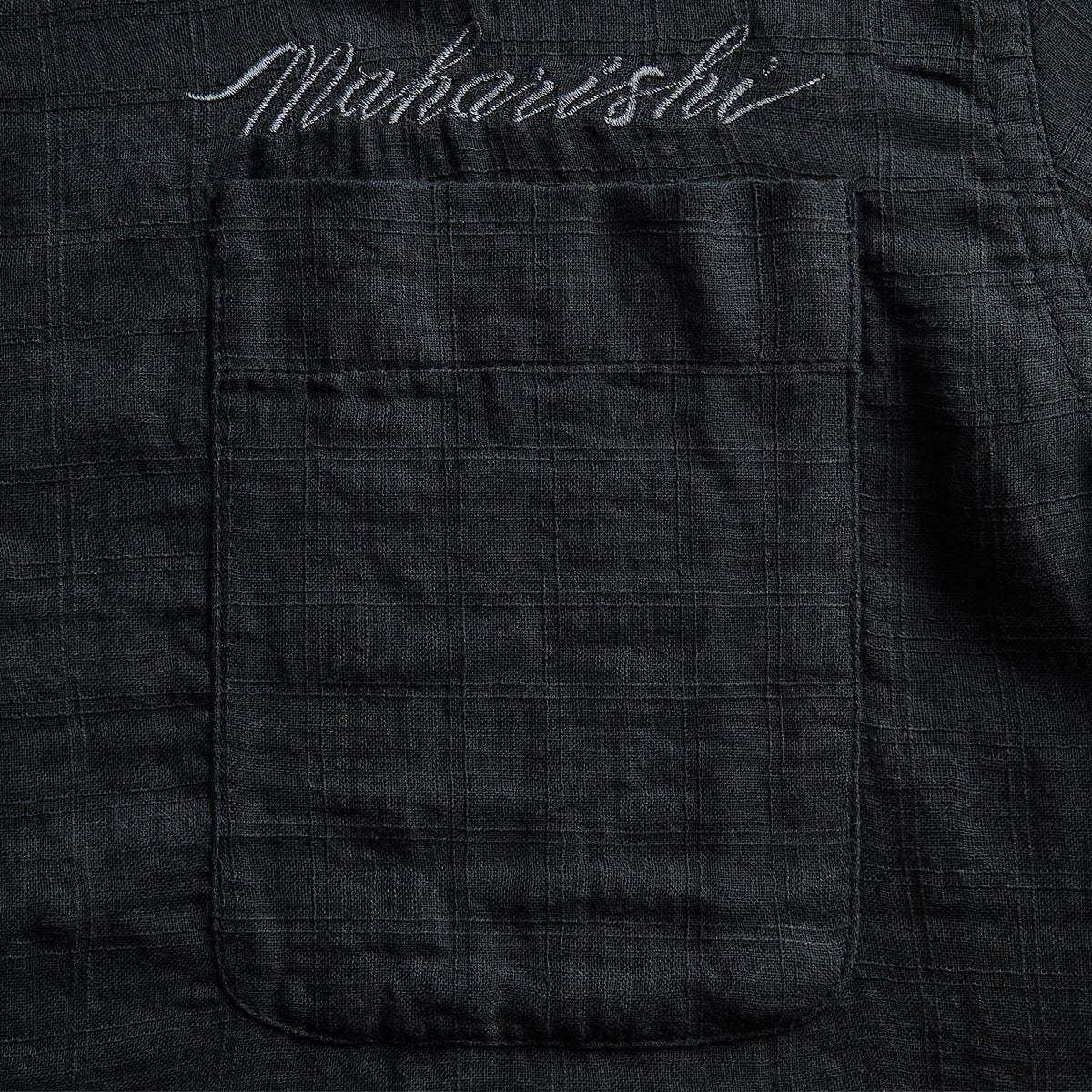 Maharishi 7316 Light Double Voile Cuban Shirt - Navy
