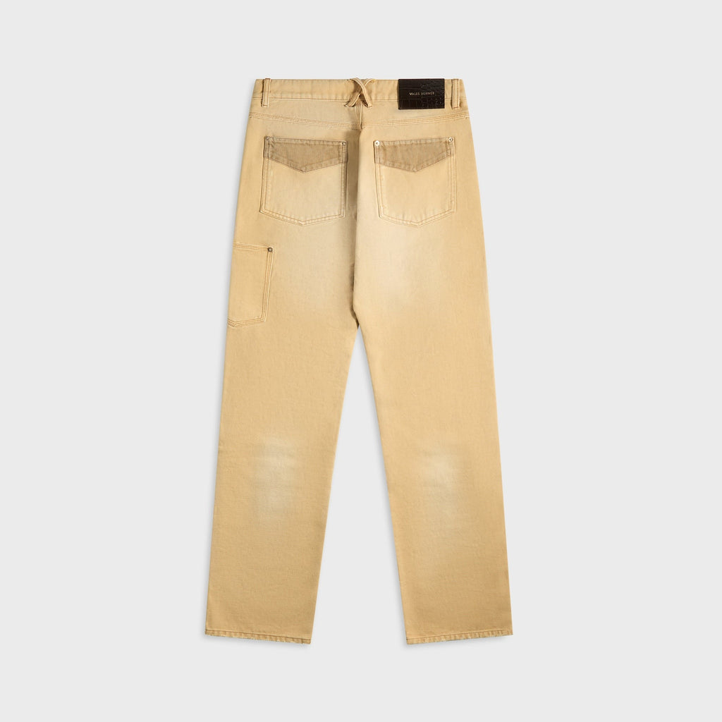 Wales Bonner Sierra Canvas Trouser - Sand / Brown