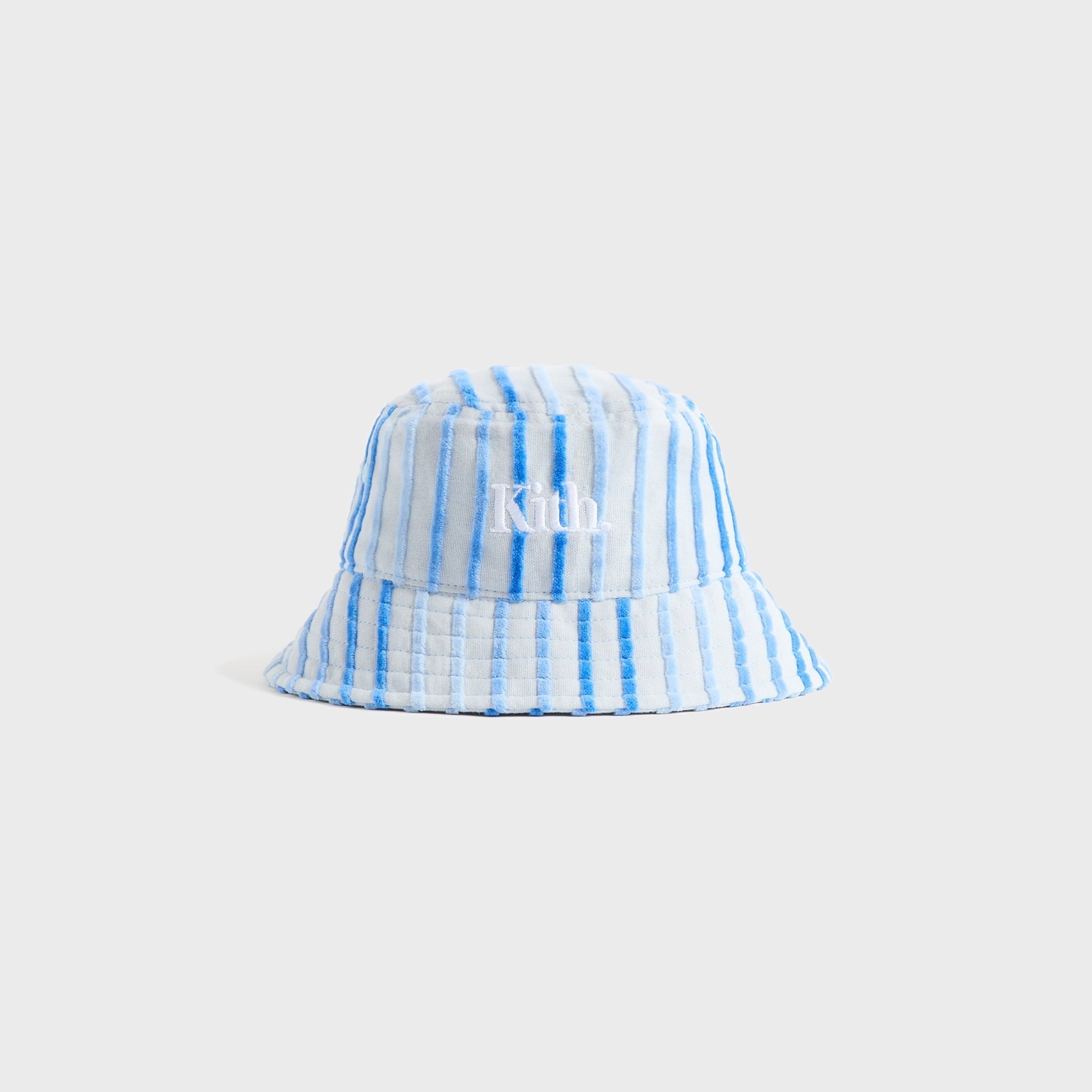 Kith Baby Chenille Stripe Dawson Bucket Hat - Cornflower