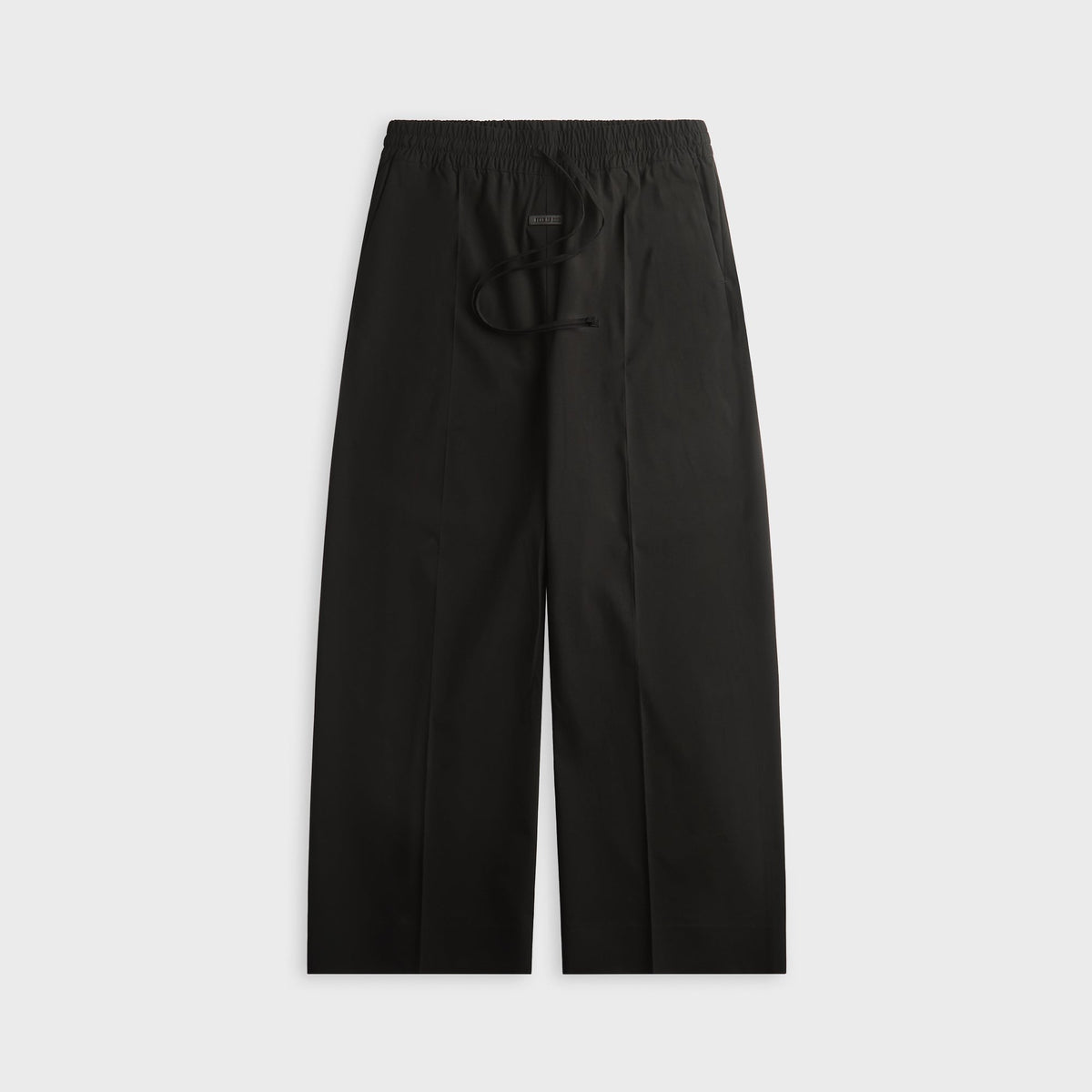Fear of God Wool Ripstop Wide Leg Drawstring Pant - Black