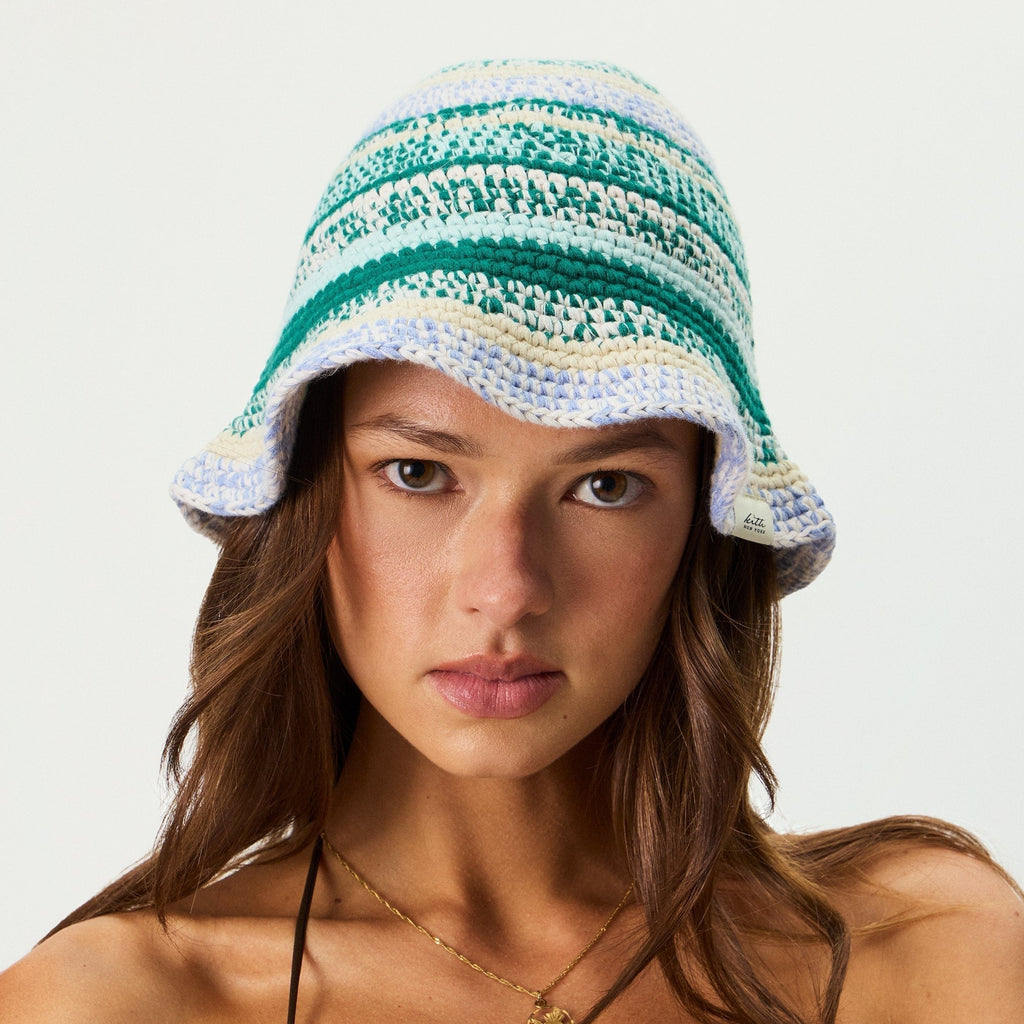 Kith Women Autograph Crochet Bucket Hat - Majestic