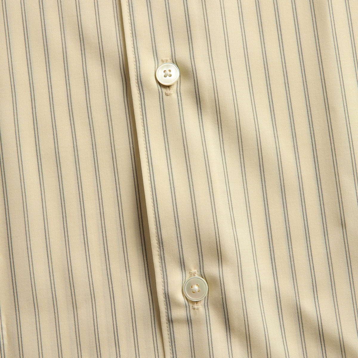 Auralee Striped Wool-Poplin Shirt - Ivory