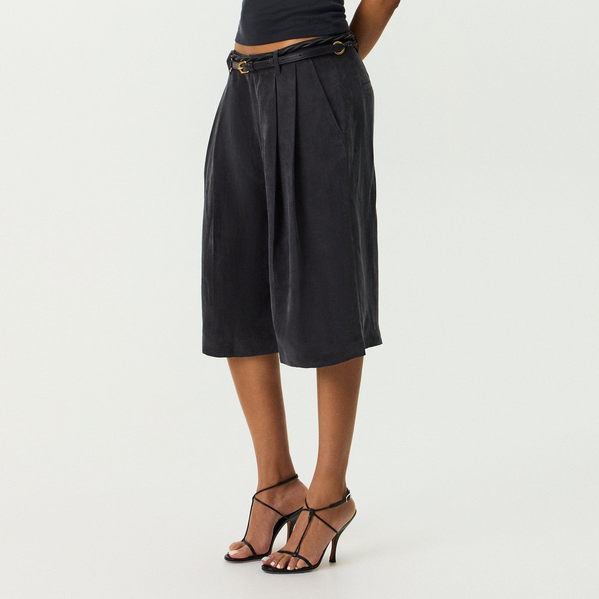 Kith Women Adair Pleated Short - Black