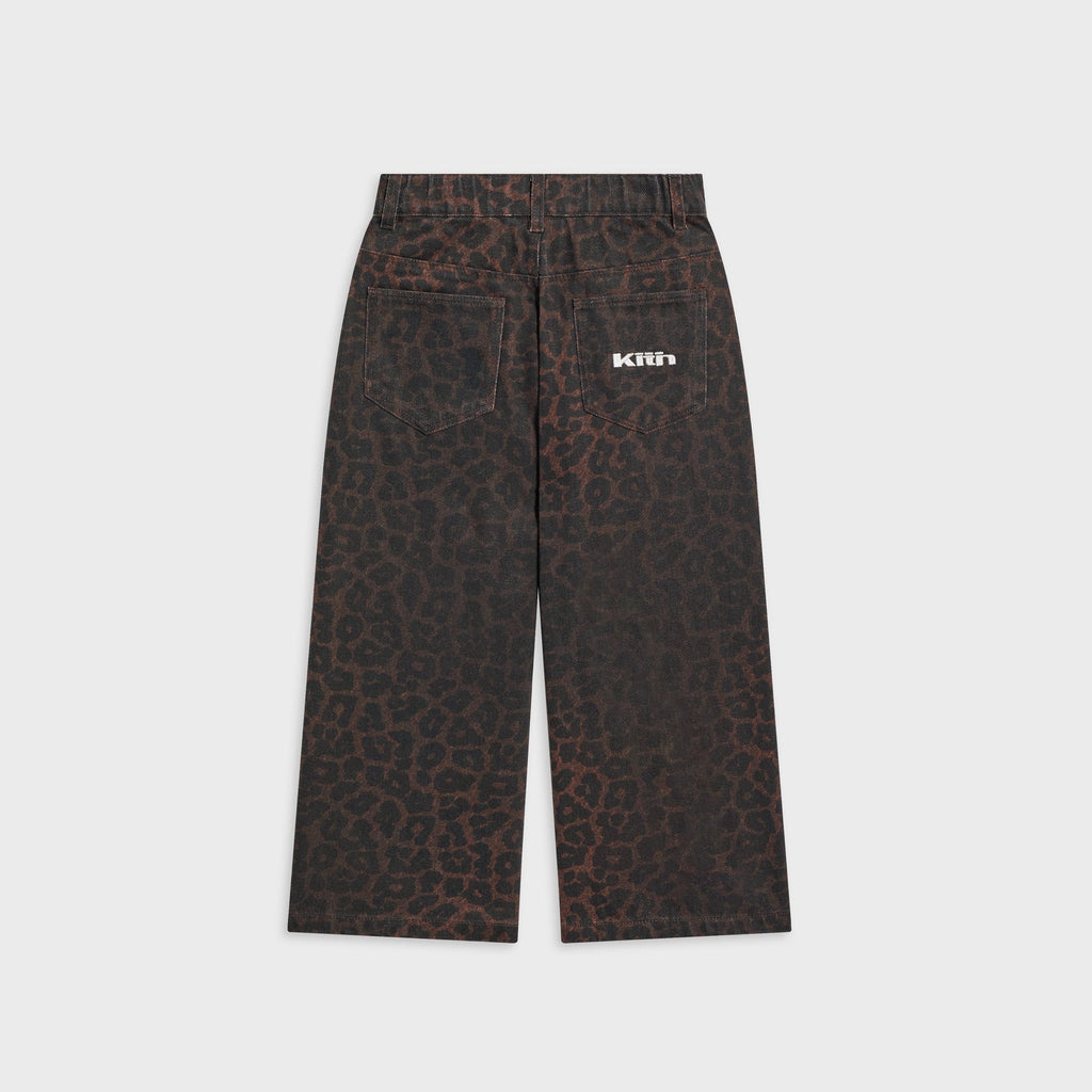 Kith Kids Leopard Heston Wide Leg Jean - Incognito - PH
