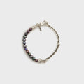Emanuele Bicocchi Black Baroque Pearl Claw Bracelet - Silver