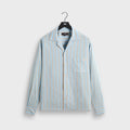 Kith Barre Stripe Long Sleeve Gianni Shirt - Serene