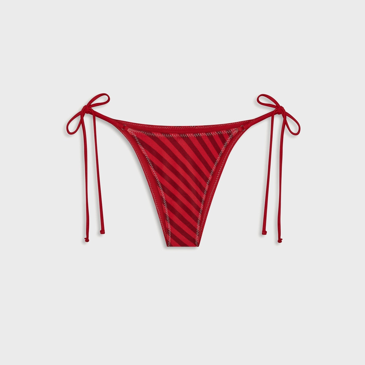 Frankies Bikinis x Jennie Mackenzie Satin Bottom - Spring Stripe