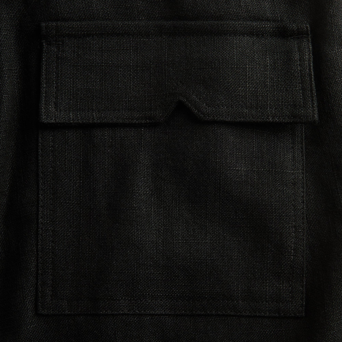 Rhude Linen Parachute Cargo Pant - Black