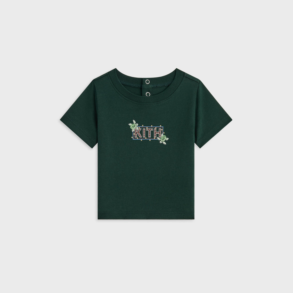 Kith Baby Beach Tile Classic Logo Graphic Tee - Stadium