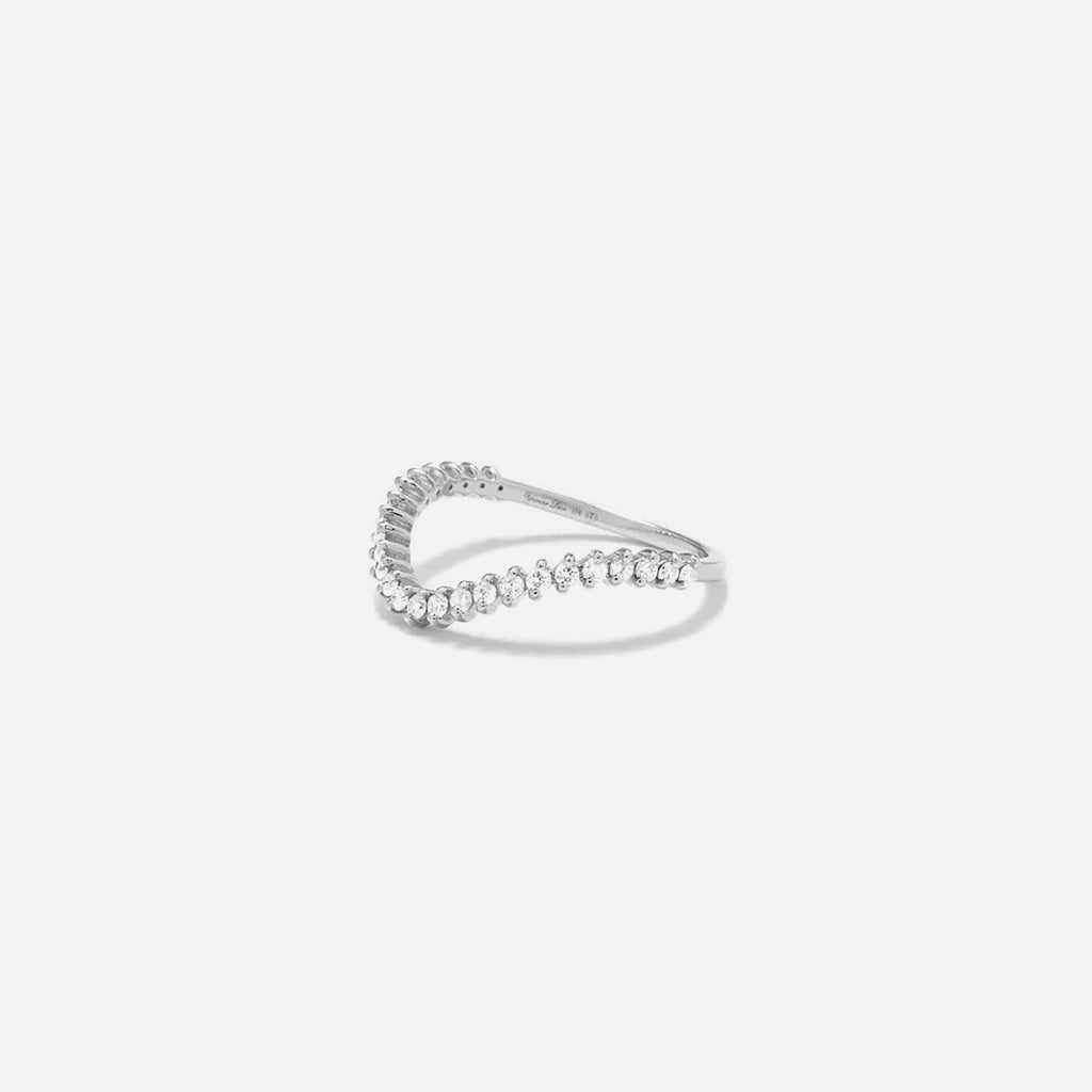 Yvonne Leon Alliance Mini Vague - Blanc