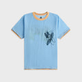 Adrian Cashmere Symbiosis Tee - Blue