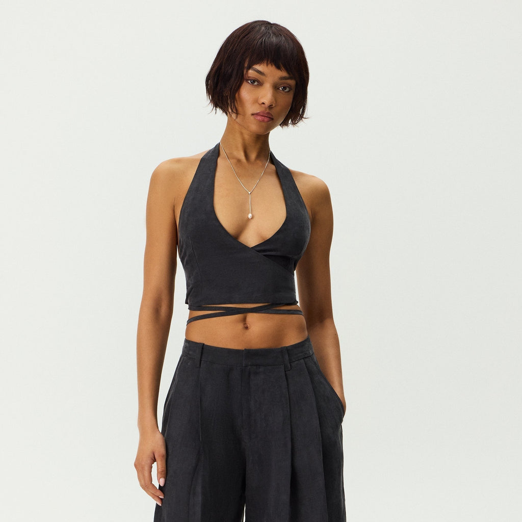Kith Women Shir Wrap Vest - Black