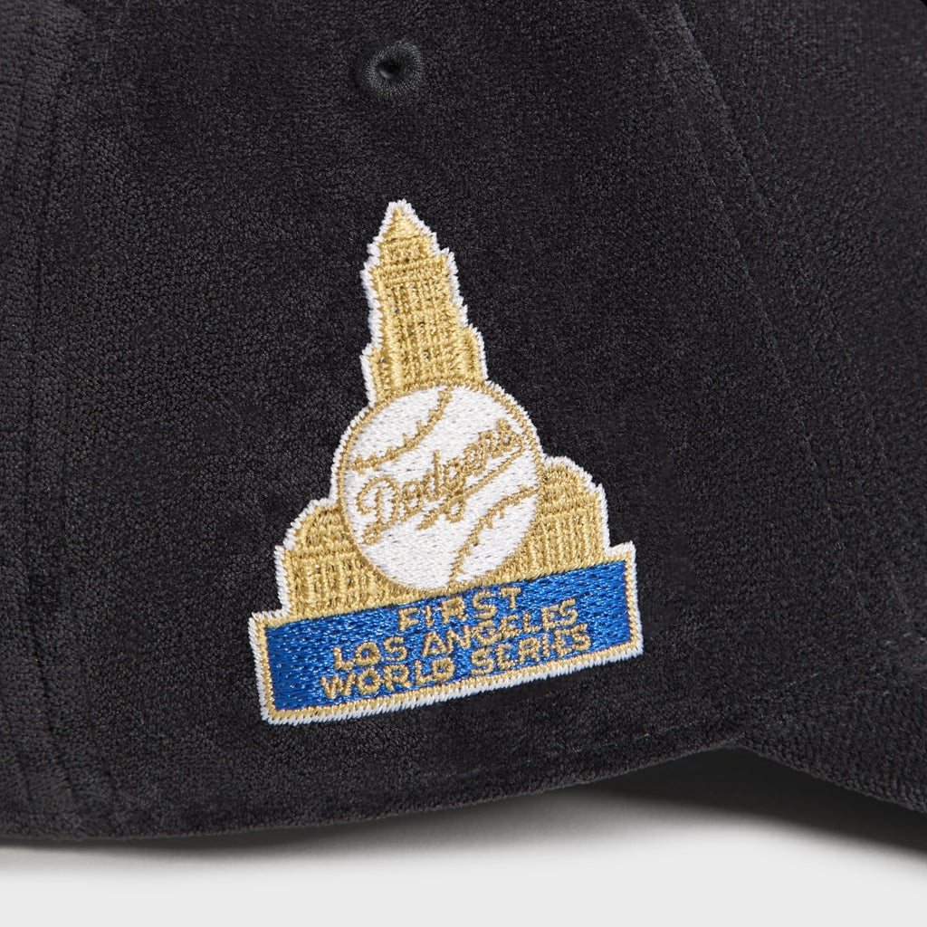 Kith & '47 for the New York Mets Lightweight Sueded Velour Long Bill Cap - Black
