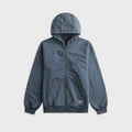 by Parra Not Fade Away Zip Hooded Sweatshirt - Washed Dark Grey