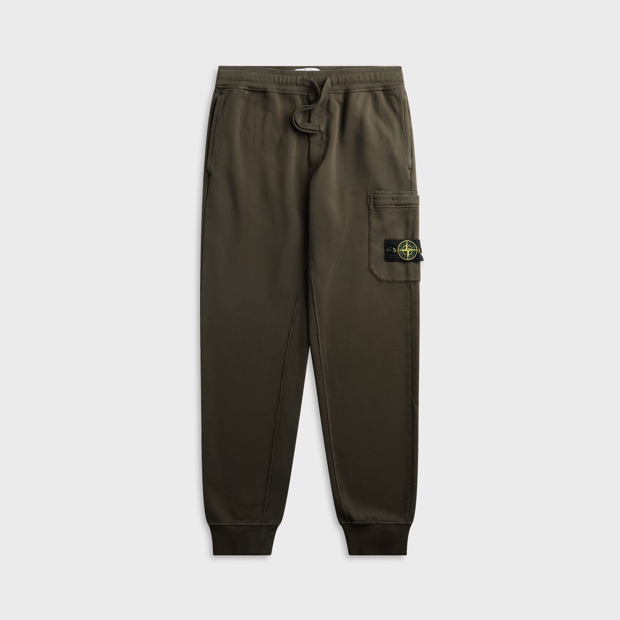 Stone Island Organic Mélange Cotton Fleece Sweatpant - Coal Grey
