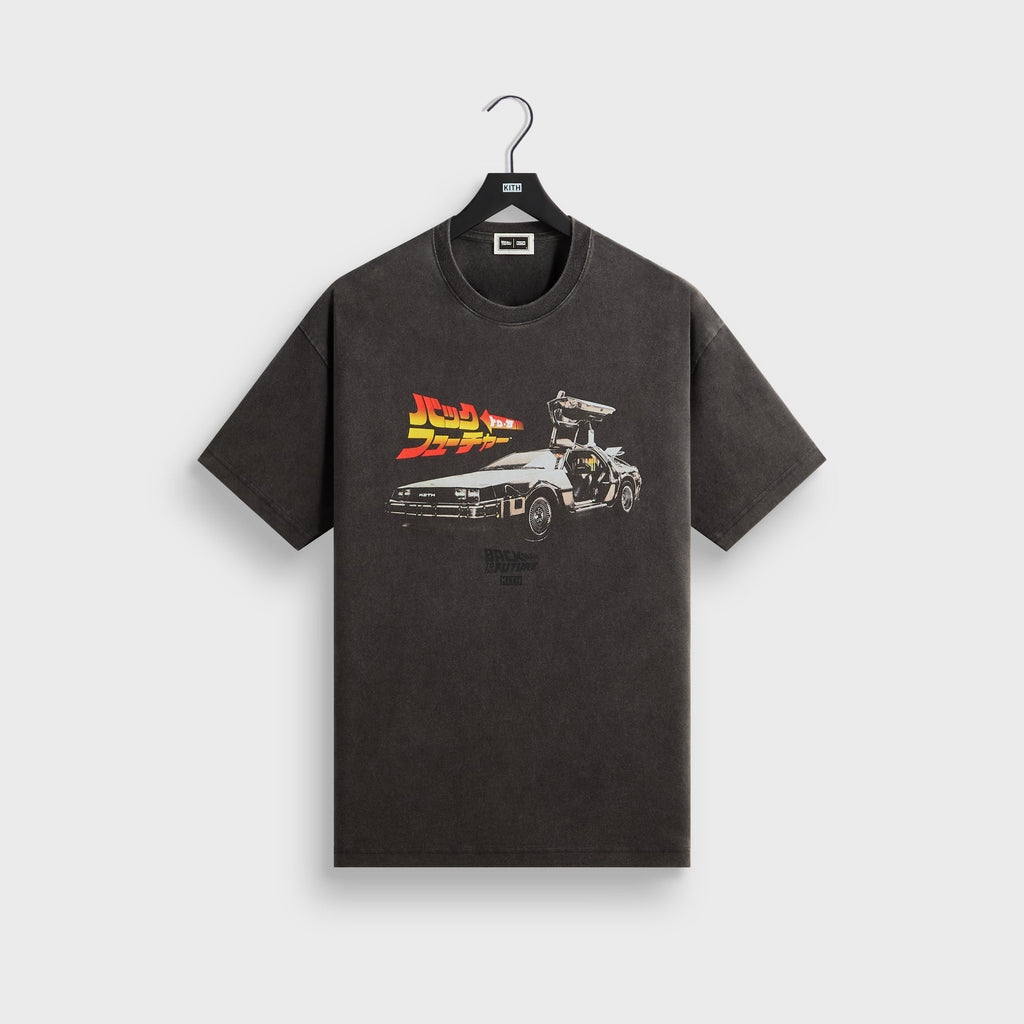Kith for Back to the Future DeLorean Vintage Tee - Black