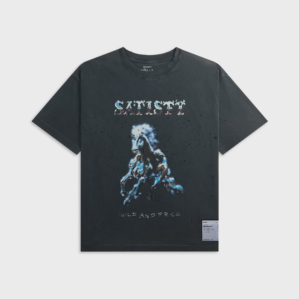 Satisfy MothTechTM Tee - Aged Black