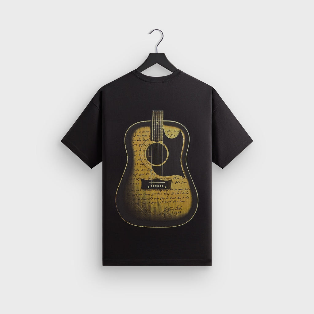 Kith Records for Johnny Cash I Walk The Line Lyrics Tee - Black