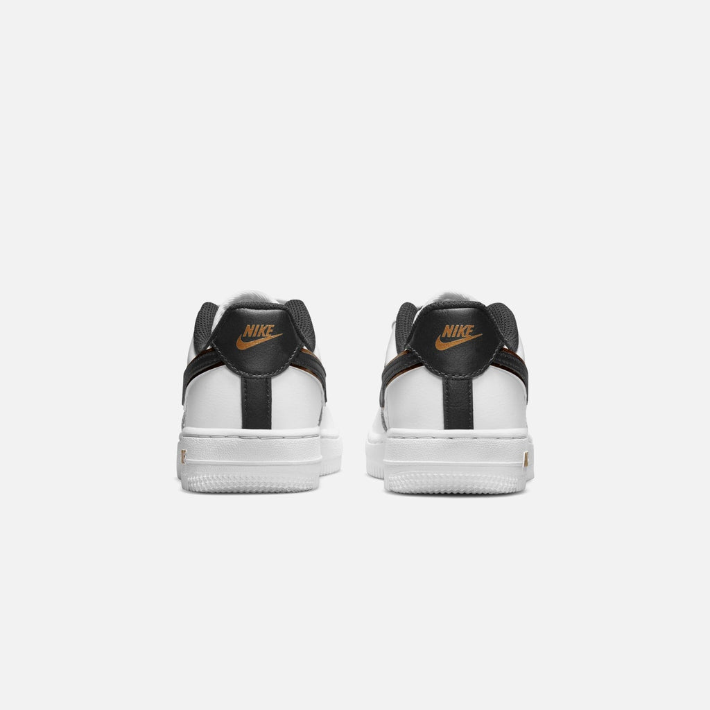 Nike PS Air Force 1 Lv8 - White / Black / Metallic Gold