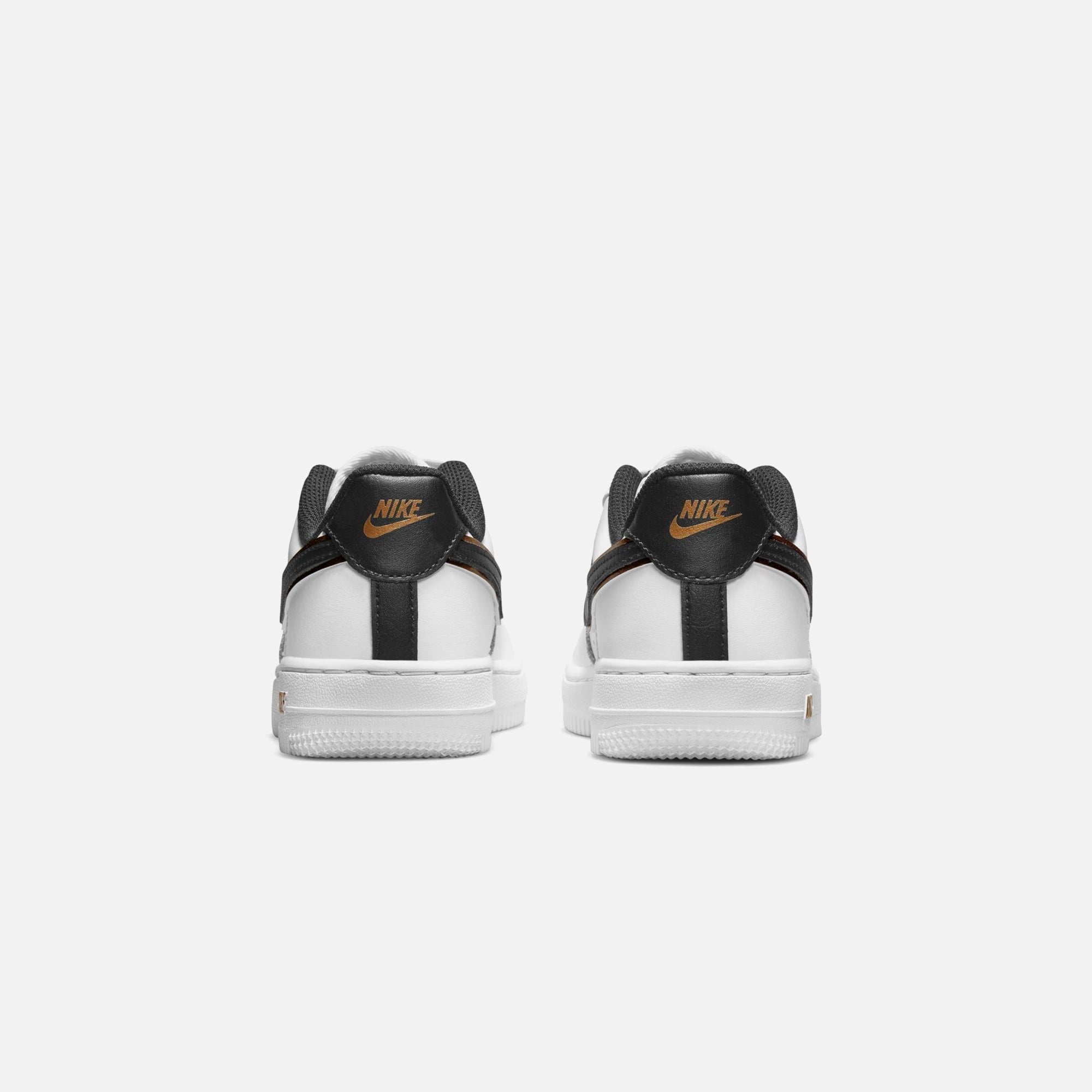 Nike PS Air Force 1 Lv8 - White / Black / Metallic Gold
