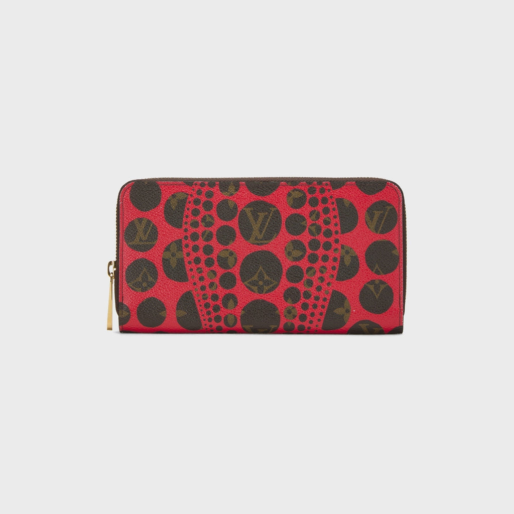 WGACA Louis Vuitton x Yayoi Kusama Red Dots Infinity Zippy Continental Wallet - Red / Black