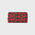 WGACA Louis Vuitton x Yayoi Kusama Red Dots Infinity Zippy Continental Wallet - Red / Black